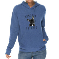 Bonjour Bitches Funny French Bulldog Dog Lover Gift Lightweight Hoodie | Artistshot