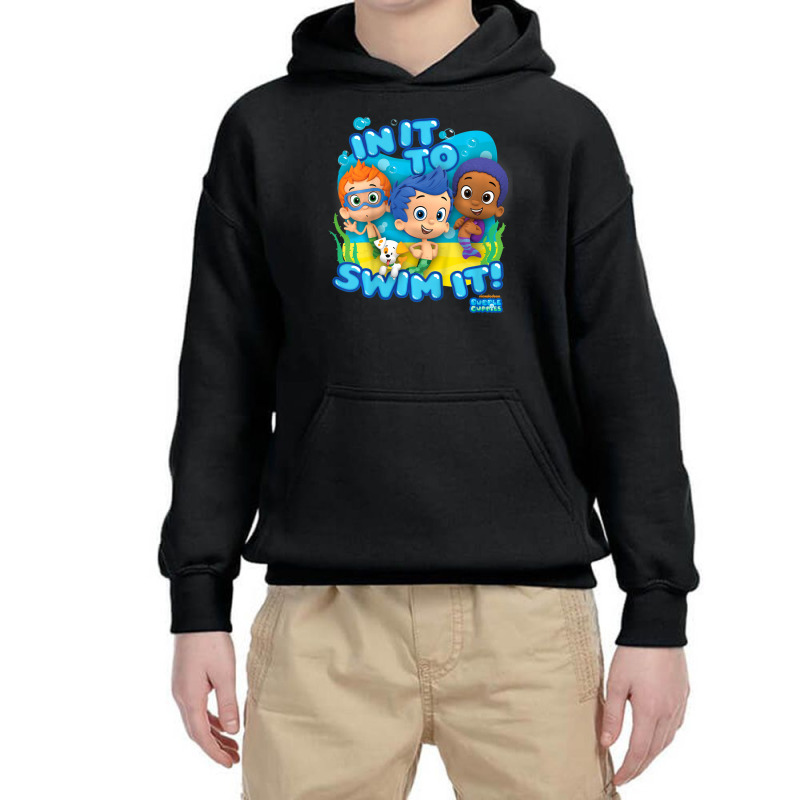 Kids Bubble Guppies In It To Swim It Youth Hoodie | Artistshot