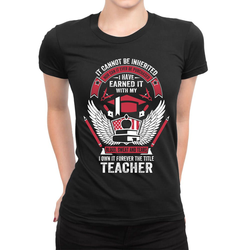 I Own It Forever The Title Teacher Ladies Fitted T-Shirt by tshiart | Artistshot