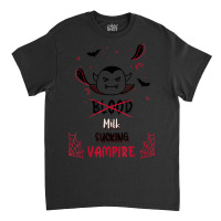 Cute Doodle Milk Sucking Vampire Halloween Costume For Kids Classic T-shirt | Artistshot