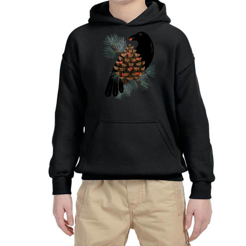 Bird & Berries Youth Hoodie by Oreilly Ulrich | Artistshot