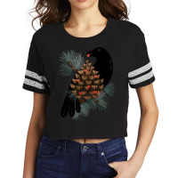 Bird & Berries Scorecard Crop Tee | Artistshot