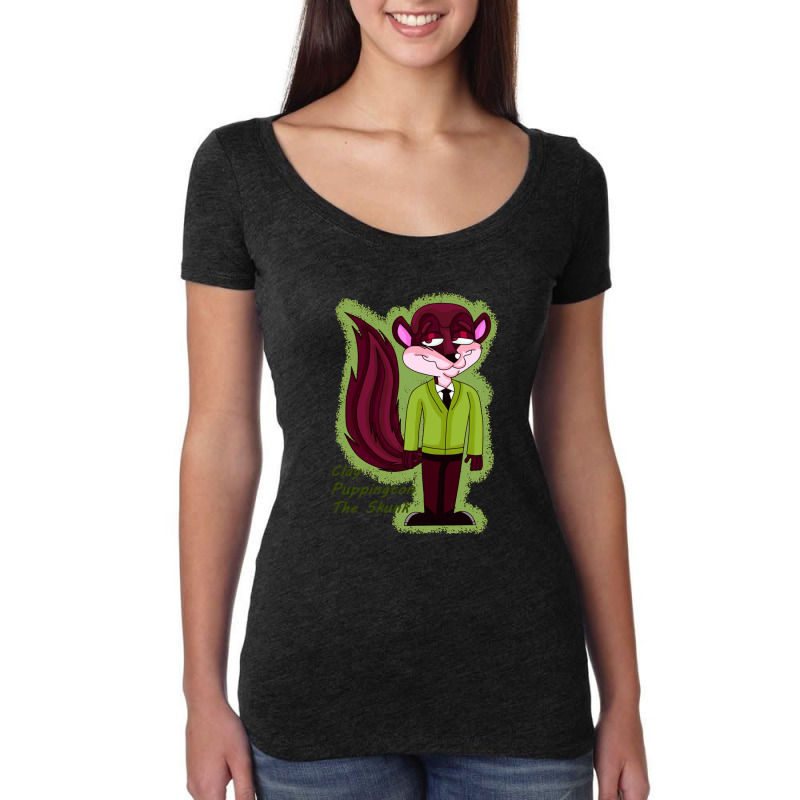 Moral Orel Puppington The Skunk Family Women's Triblend Scoop T-shirt by RichardSecker | Artistshot