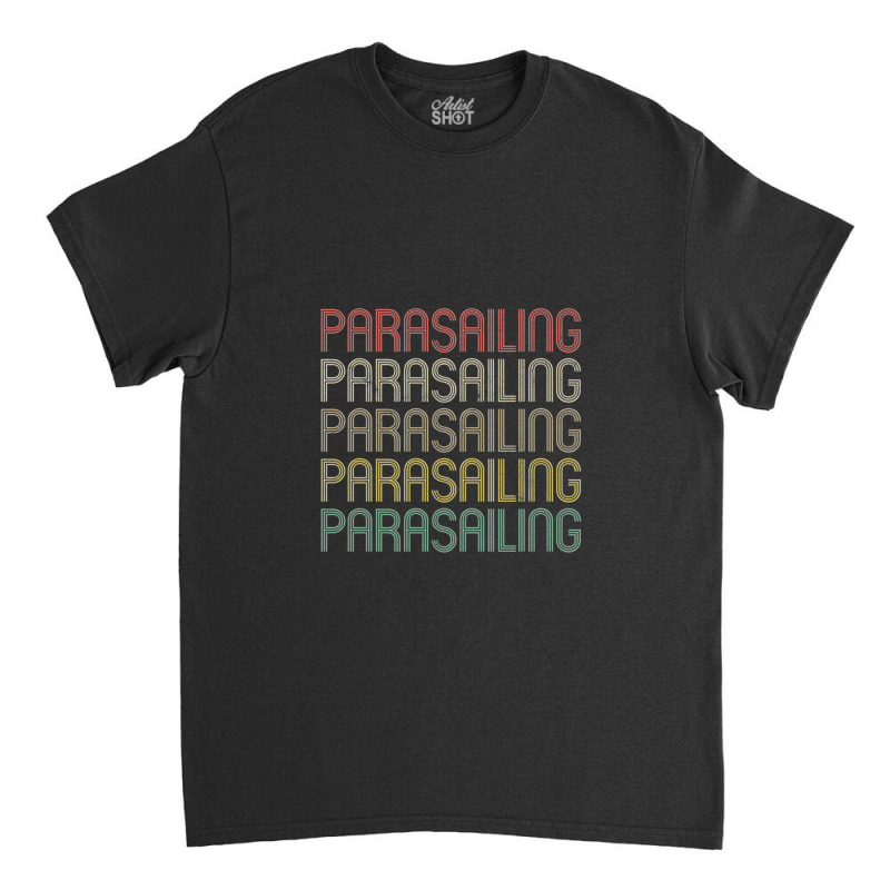 Retro Style Parasailing Design Classic T-shirt by cm-arts | Artistshot