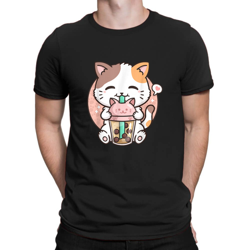 Boba Tea Cat Bubble Tea Cat Milk Tea Kawai Anime Cat T-shirt | Artistshot