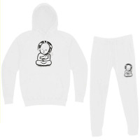 Buddha Headphones Buddhist Monk Dj Music Lover Hoodie & Jogger Set | Artistshot