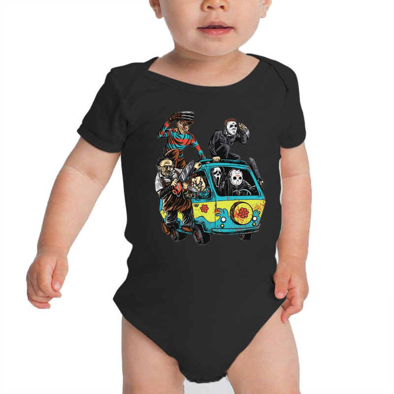 Mystery Machine, Mystery Machine Vintage, Mystery Machine Painting, Th Baby Bodysuit | Artistshot