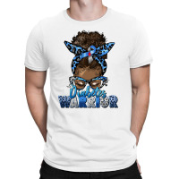 Diabetes Warrior Afro Messy Bun T-shirt | Artistshot