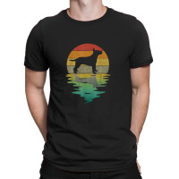 Bull Terrier Sunset Retro Vintage 70s Dog Bull Terrier Lover T-shirt | Artistshot