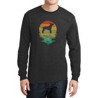 Bull Terrier Sunset Retro Vintage 70s Dog Bull Terrier Lover Long Sleeve Shirts | Artistshot