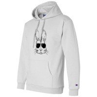 Bunny Face With Sunglasses Easter Day For Boys Men Kids Champion Hoodie | Artistshot