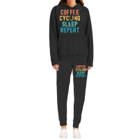 Coffee Cycling Sleep Repeat T  Shirt Coffee Cycling Sleep Repeat   Fun Hoodie & Jogger Set | Artistshot