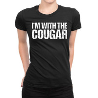 I M With The Cougar Halloween Ladies Fitted T-shirt | Artistshot