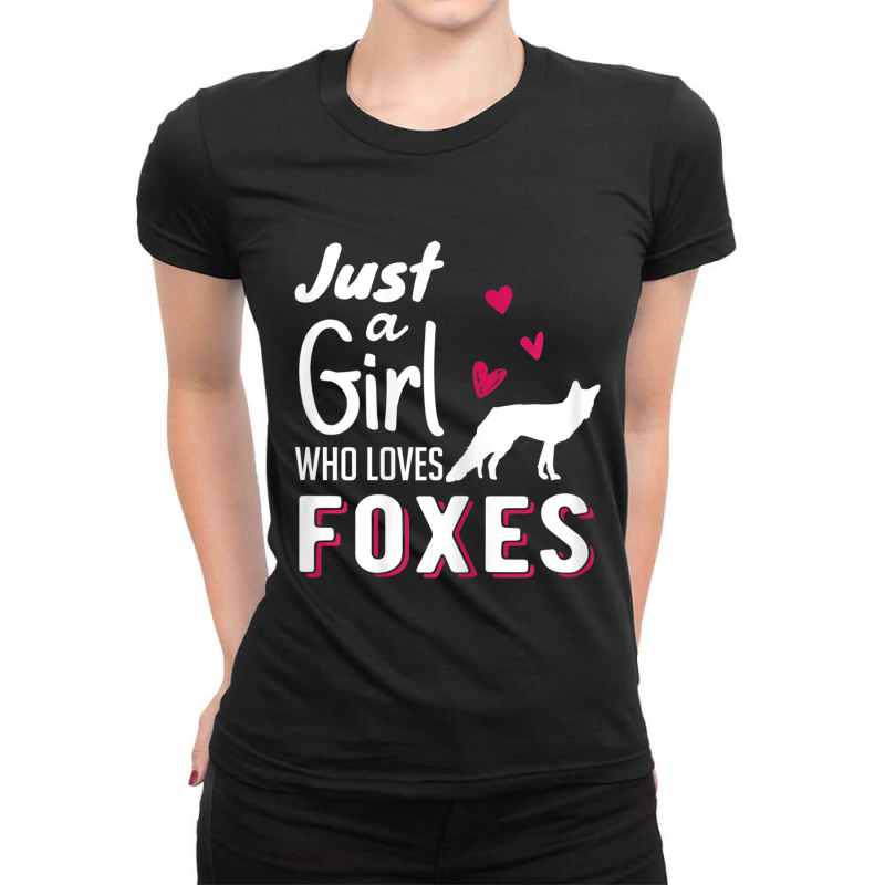 Just A Girl Who Loves Foxes Forest Animal Women T-shirts Ladies Fitted T-Shirt by thangdinhsinhelf | Artistshot