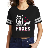 Just A Girl Who Loves Foxes Forest Animal Women T-shirts Scorecard Crop Tee | Artistshot