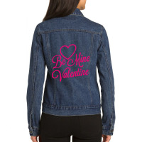 Be Mine Valentine Day Ladies Denim Jacket | Artistshot