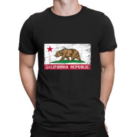 California Republic Flag Ca Distressed Design Classic T-shirt | Artistshot