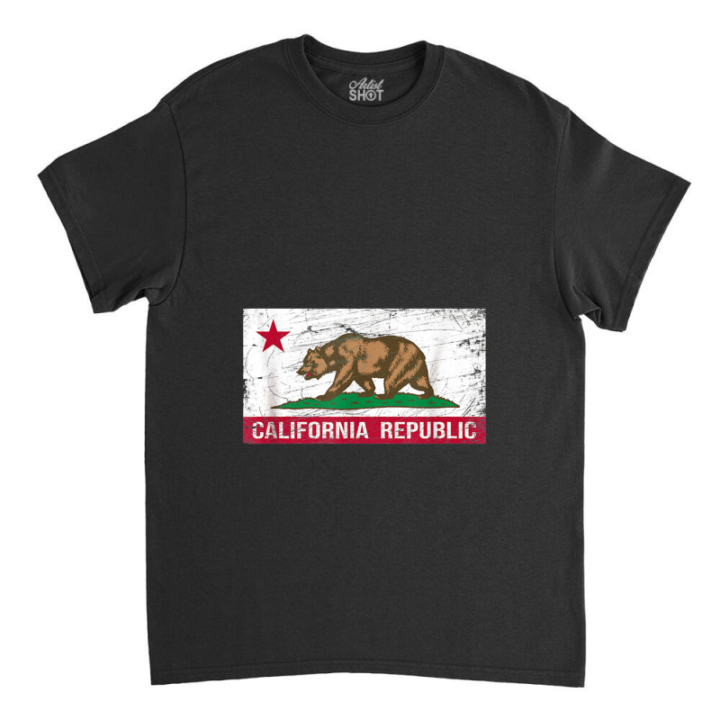 California Republic Flag Ca Distressed Design Classic Classic T-shirt | Artistshot