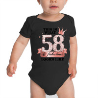 58 & Fabulous I Rose And White Party Group Candid Photo Item Baby Bodysuit | Artistshot