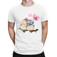 Owl Couple Goals With Love Heart T-shirt | Artistshot