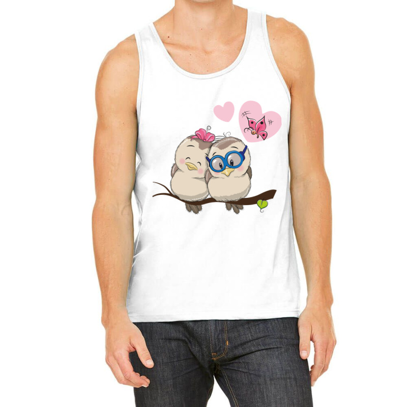 Owl Couple Goals With Love Heart Tank Top by rolanmarolan | Artistshot