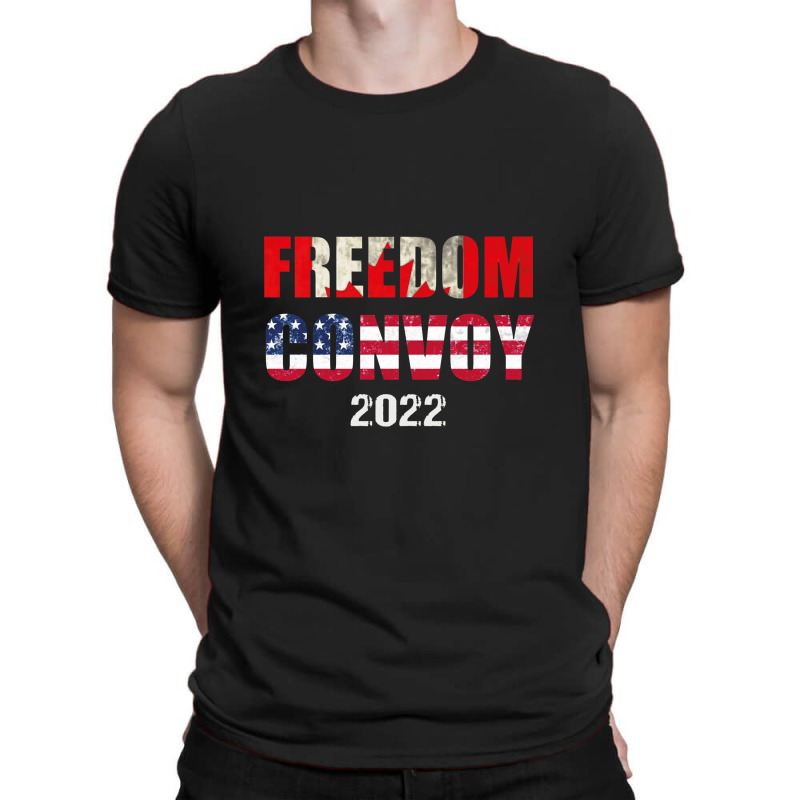 Canada Freedom Convoy 2022 Support Canadian Truckers Pullove T-shirt | Artistshot