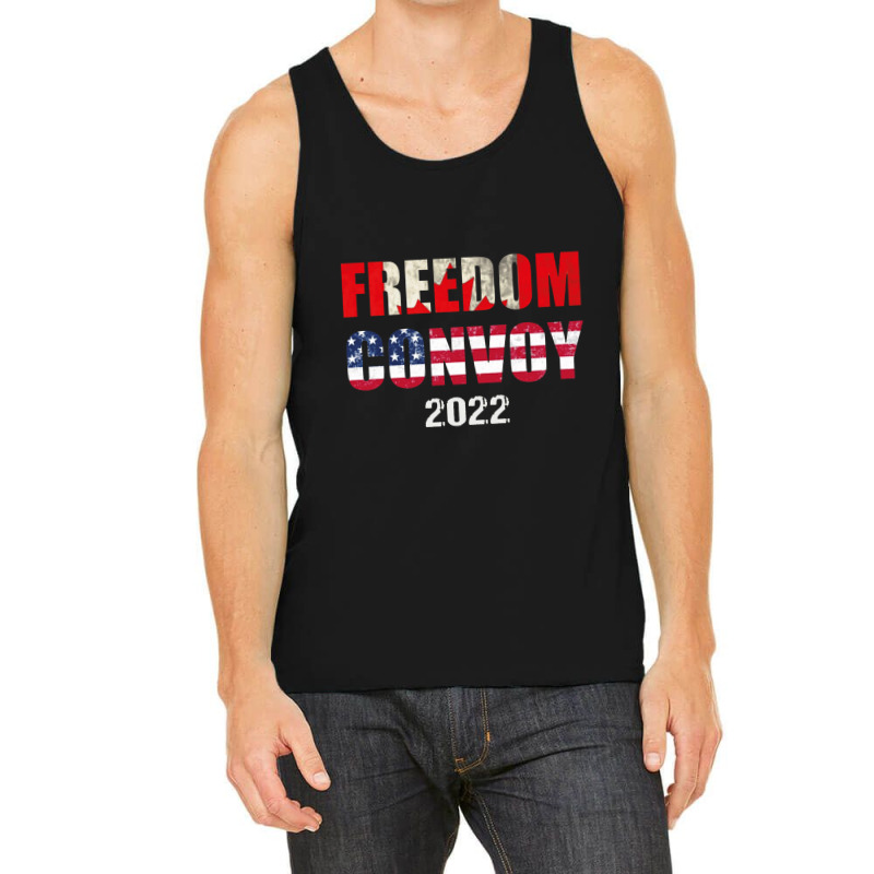 Canada Freedom Convoy 2022 Support Canadian Truckers Pullove Tank Top | Artistshot