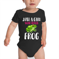 Just A Girl Who Loves Frog Reptile Lover Girl Women Gift Baby Bodysuit | Artistshot