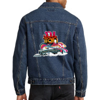 Soul Train, Distressed, The Soul Train, Soul Train Art, Soul Train Vin Men Denim Jacket | Artistshot