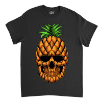 Pineapple Skull Head Vector Illustration Classic T-shirt | Artistshot