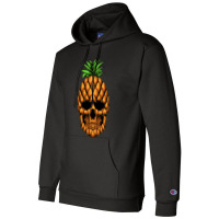 Pineapple Skull Head Vector Illustration Champion Hoodie | Artistshot