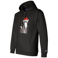 Cat Christmas Hat Christmas Lights Cute Cat Christmas Champion Hoodie | Artistshot