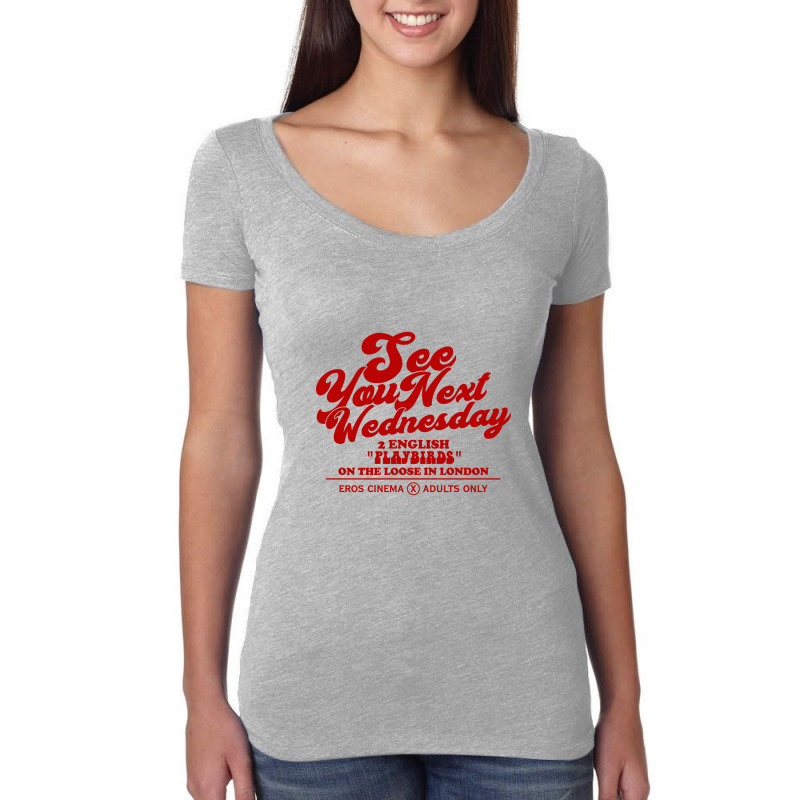 See You Next Wednesday   Fictional Film Ad Women's Triblend Scoop T-shirt | Artistshot