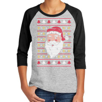 Christmas Sweater Santa Youth 3/4 Sleeve | Artistshot