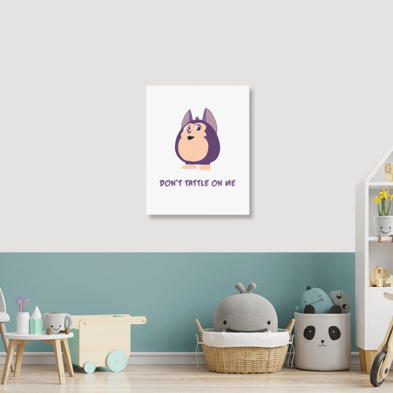 Custom Don't Tattle On Me Tattletail Kids Landscape Canvas Print By  Pastellmagic - Artistshot