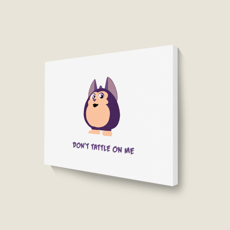 Custom Don't Tattle On Me Tattletail Kids Landscape Canvas Print By  Pastellmagic - Artistshot