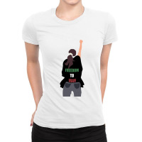 Mahsa Amini Girl Support Ladies Fitted T-shirt | Artistshot