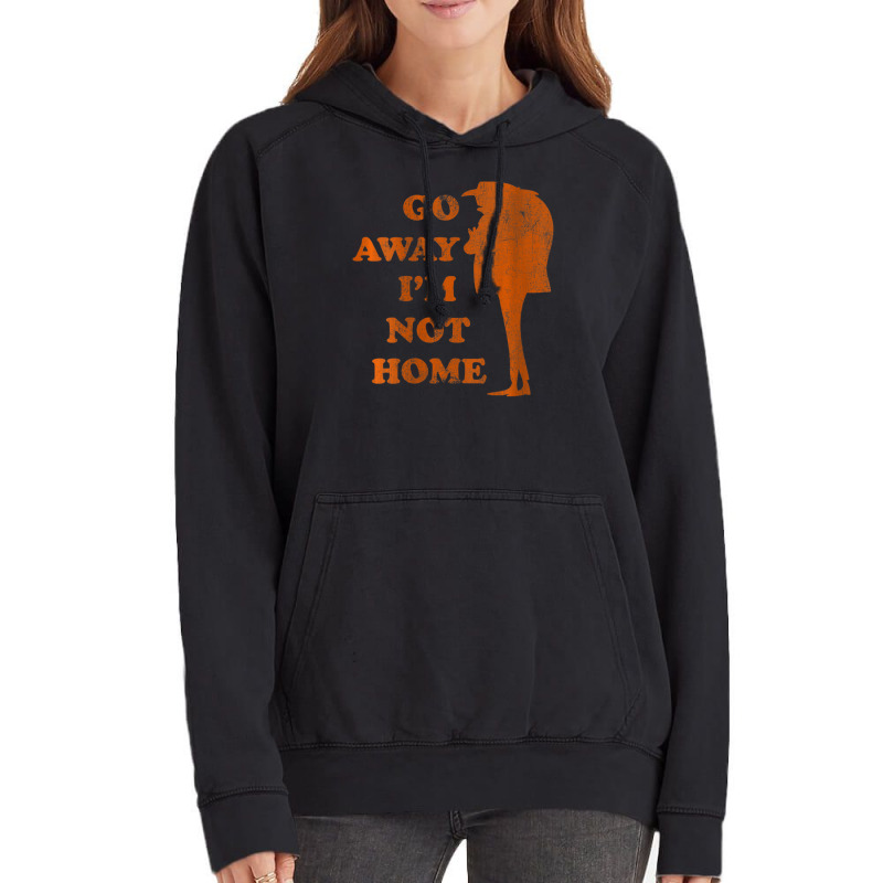 Gru Go Away Im Not Home Distressed Orange Vintage Hoodie by BuiDoc | Artistshot