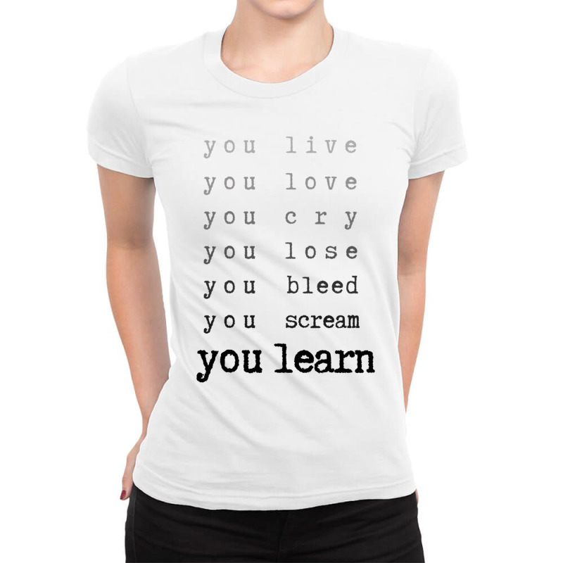 You Learn - Jagged Little Pill Ladies Fitted T-Shirt by SAUNDRAHARDAWAY | Artistshot