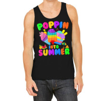 Poppin Into Summer Pop It Last Day Of School Teacher Student Tank Top | Artistshot