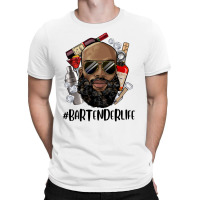 Bartender Life Bald Black Man T-shirt | Artistshot