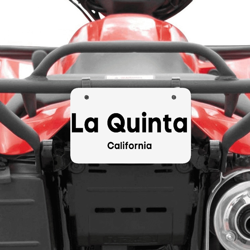 La Quinta California Classic Atv License Plate | Artistshot