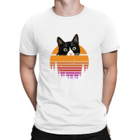 Cat Retro Style Kitten Retro Style Black Cat T-shirt | Artistshot