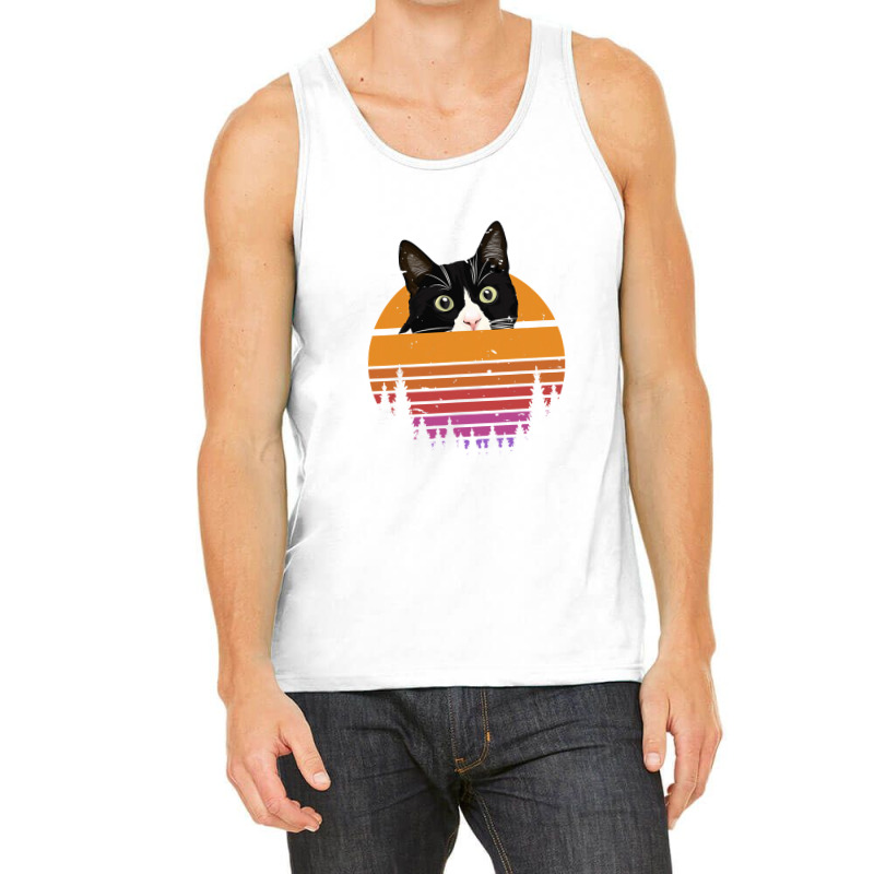 Cat Retro Style Kitten Retro Style Black Cat Tank Top | Artistshot