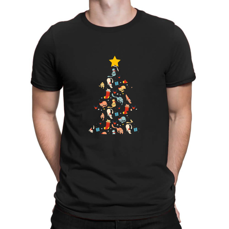 Cat Tree Funny Xmas Cat Lover Christmas T-shirt | Artistshot