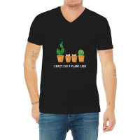 Catcus Cat Cactus Succulent Crazy Plant Mom Gift V-neck Tee | Artistshot