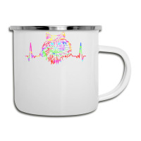 Norwegian Forest Cat T  Shirt Colorful Norwegian Forest Cat Heartbeat Camper Cup | Artistshot