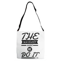 The Whiskey Made Me Do It Adjustable Strap Totes | Artistshot