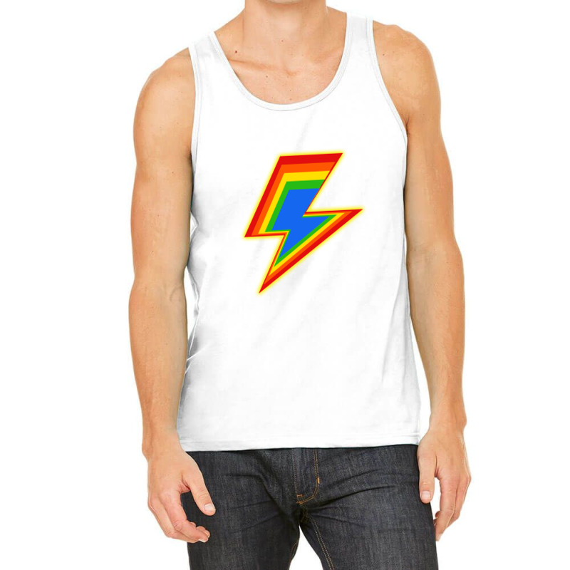 Pride Lightning Bolt Tank Top by myluphoto | Artistshot