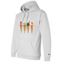 Assorted Ice Cream Cones  Assorted Ice Cream Cones Strawberr Champion Hoodie | Artistshot